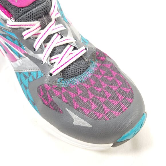 Skechers Go Run 5 Athletic Running Shoe Womens Size 7.5 13997 Blue Gray Pink - Picture 8 of 9